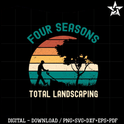 Four Seasons Total Landscaping Fitted Scoop SVG Cutting Files.