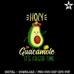 funny cinco de mayo avocado mexican party holy guacamole svg
