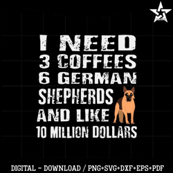 Funny German Shepherd Big Dog SVG Graphic Designs Files