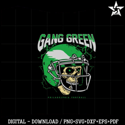 Gang Green Philadelhphia Eagles SVG Graphic Designs Files