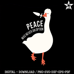 Goose Astarion Peace Was Never An Option SVG Download