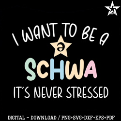 I Want To Be A Schwa Its Never Stressed SVG Download