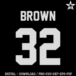 Jim Brown The Legendary Browns SVG Graphic Design Files