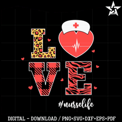 Love Letter Nurse Life Valentines Svg Graphic Designs Files