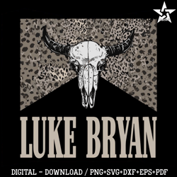Luke Bryan Retro 90s Country Music SVG Graphic Design File