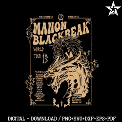 Manon Blackbeak Throne of Glass SVG Graphic Design Files