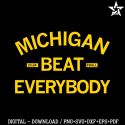 Michigan Beat Everybody College Football SVG