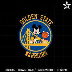 Mickey Mouse Basketball Golden State Warrior golden State Fans Svg