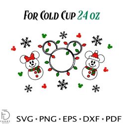 Cute Christmas Mickey &amp Minnie Snowmen Svg, Christmas Svg, Disney Christmas Svg, Cricut, Vector Cut File