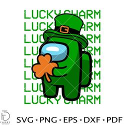 Lucky Charm Svg, St. Patrick's Day Svg, Lucky Svg, Irish Svg, Clover Svg, Cricut, Vector Cut File