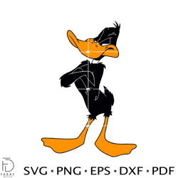 Daffy Duck Svg, Looney Tunes Svg, Duck svg, Animal Svg