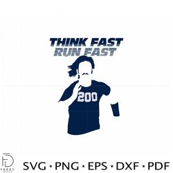 Chad Powers NFL Team SVG Think Fast Run Fast Cutting Digital File