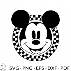 Checkered Mickey SVG TShirt Graphic Designs