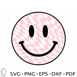 Checkered Smiley SVG Cutting Files