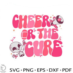 Cheer For The Cure Football Breast Cancer SVG Download