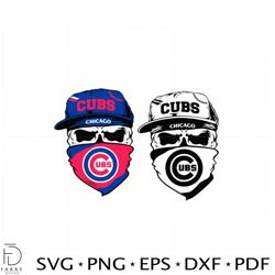 Chicago Cubs Baseball MLB Team SVG Cutting Digital File