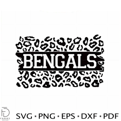 Cincinnati Bengals Leopard SVG NFL Football Players Cricut Files
