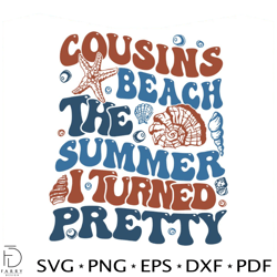 Cousins Beach SVG The Summer I Turned Pretty Beach Vibe SVG