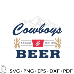 Cowboys And Beer Vintage Vibe Svg Graphic Designs Files