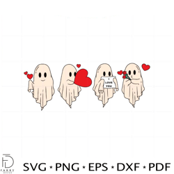 Cute Valentine Ghost Svg Best Graphic Designs Cutting Files
