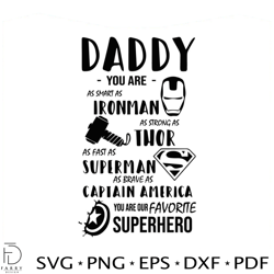 Daddy You Are As Smart As Ironman SVG
