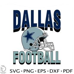 Dallas Cowboys Football SVG NFL Team SVG Design File