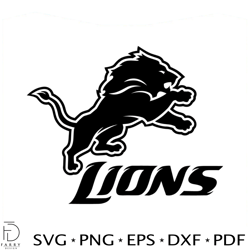 Detroit Lions Grit NFL Football Team SVG