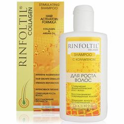 Rinfoltil Sulfate Free Shampoo for hair growth COLLAGEN with argan oil 200ml / 6.76oz