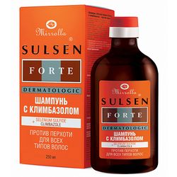 Sulsen Forte Anti Dandruff Shampoo with Selenium Sulfide and Climbazole by Mirrolla 250ml / 8.45oz