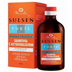 Sulsen Forte Anti Dandruff Shampoo with Selenium Sulfide and Ketoconazole by Mirrolla 250ml / 8.45oz