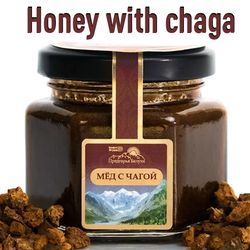 Natural  mountain honey with chaga 140g / 4.93oz