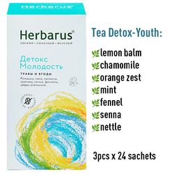 Herbarus tea Detox Youth 3pcs x 24 sachets