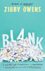 Blank A Novel by Zibby Owens