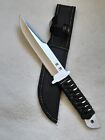 custom handmade D2 steel combat bowie knife cord wrapped handle gift for him groomsmen gift wedding anniversary gift