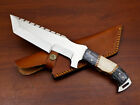 custom handmade D2 steel tracker hunting knife camel bone & rosewood handle gift for him groomsmen gift wedding annivers