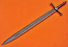 custom handmade full Damascus steel hunting dagger sword damascus steel handle gift for him groomsmen gift wedding anniv