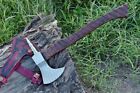 custom handmade carbon steel hunting axe rosewood handle gift for him groomsmen gift wedding anniversary gift