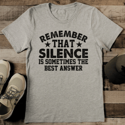 remember that silence tee