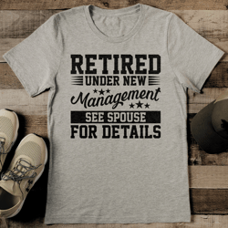 retired under new management see spouse for details tee