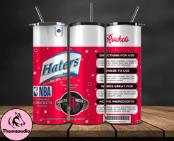 Houston Rockets Tumbler Wrap, Basketball Design,NBA Teams,NBA Sports,Nba Tumbler Wrap,NBA DS-120