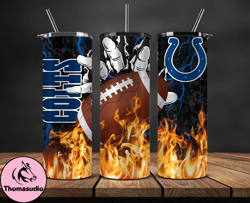 Indianapolis Colts Tumbler Wrap, Fire Hand NFL Tumbler Wrap 11