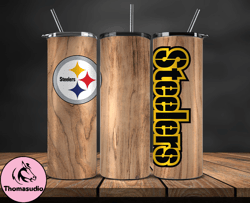 Pittsburgh Steelers Tumbler Wrap, NFL Logo Tumbler Png, NFL Design Png-69