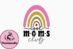 Cool Moms Club Mama Retro Svg Design 261