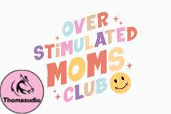 Retro Mothers Day Quote Svg Moms Club Design15