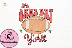 Retro Its Game Day YAll Png Design 140