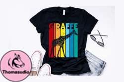 Vintage Giraffe T Shirt Design