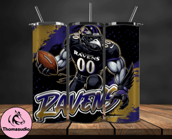 Baltimore Ravens Tumbler Wrap, Nfl Teams,Nfl Logo football, Logo Tumbler PNG Design 03