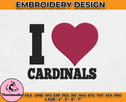 Cardinals Embroidery Designs, Machine Embroidery Thomasudio -01.