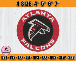 Atlanta Falcons Embroidery, NFL Falcons Embroidery, NFL Machine Embroidery Digital, 4 sizes Machine Emb Files -14-Thomas