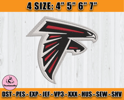 Atlanta Falcons Embroidery, NFL Falcons Embroidery, NFL Machine Embroidery Digital, 4 sizes Machine Emb Files-18-Thomasu